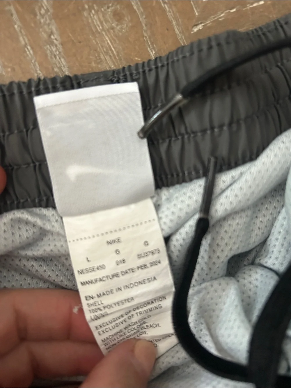 Nike Men's Gray Athletic Lined Running Shorts